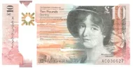 Scottish 10 Pound Royal Bank of Scotland Banknote Front Issued 2016