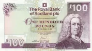 Scottish 100 Pound Royal Bank of Scotland Banknote Front Issued 2000