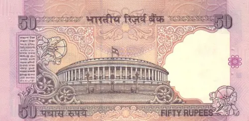 50 Indian Rupee Banknote Issued 1996 Front Accepted For Exchange