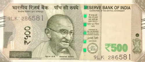 500 Indian Rupee Banknote First Issued 2016 Front Accepted For Exchange