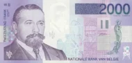 Belgian 2000 Franc Banknote (Victor Horta) Front Issued 1997 accepted for exchange