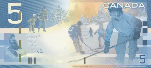 Canadian 5 Dollar Bill Banknote Front Issued 2006 Accepted for Exchange