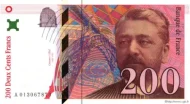 200 French Francs (Gustave Eiffel) First Issued 1995 Front Accepted For Exchange