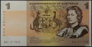 Australian 1 dollar Commonwealth of Australia banknote obverse accepted for exchange