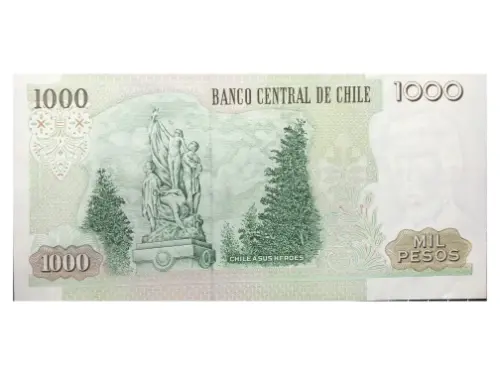 1000 Chilean Peso Banknote (type 1978-2009) First Issued 1978 Front Accepted For Exchange