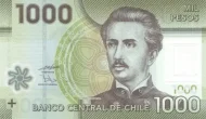 1000 Chilean Peso Banknote First Issued 2010 Front Accepted For Exchange