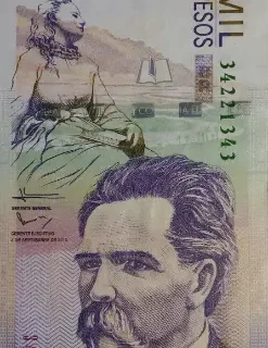 50000 Colombian Pesos Banknote (Jorge Isaacs Ferrer) First Issued 2000 Front Accepted For Exchange