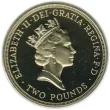 British 2 Pounds Coin Front Issued 1986 accepted for exchange