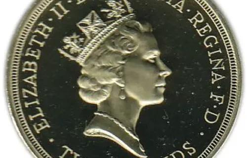 British 2 Pounds Coin Front Issued 1986 accepted for exchange