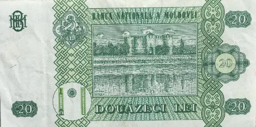 20 Moldovian Leu Banknote First Issued 1992 Front Accepted For Exchange