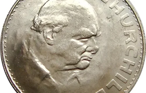 British Crown Churchill 1965 Obverse accepted for exchange