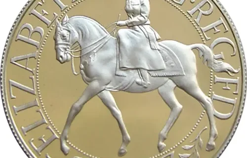 British Crown  Coin Queen Elizabeth II Silver Jubilee (1977) Obverse accepted for exchange