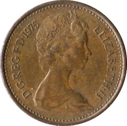 British Decimal New Half Penny Coin Front Side Accepted For Exchange