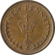 British Decimal New Half Penny Coin Front Side Accepted For Exchange
