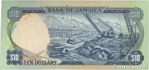 10 Jamaican Dollar Banknote (George William Gordon) First Issued 1970 Front Accepted For Exchange