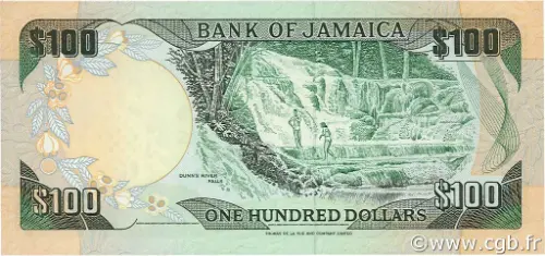 100 Jamaican Dollar Banknote (Sir Donald Sangster) First Issued 1986 Front Accepted For Exchange