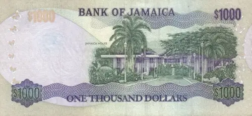 1000 Jamaican Dollar Banknote (Michael Manley) First Issued 2000 Front Accepted For Exchange
