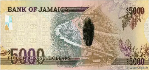 5000 Jamaican Dollar Banknote (Hugh Shearer) First Issued 2009 Front Accepted For Exchange