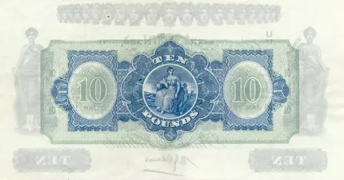 Northern Ireland 10 Pound Bank of Ireland Banknote Front Issued 1940