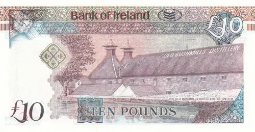 Northern Ireland 10 Pound Bank of Ireland Banknote Front Issued 2008