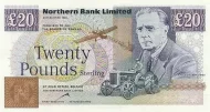 Northern Ireland 20 Pound Northern Bank Banknote Front Issued 1996