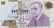 Northern Ireland 20 Pound Northern Bank Banknote Front Issued 1999