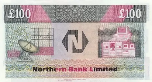 Northern Ireland 50 Pound Northern Bank Banknote Front Issued 1990