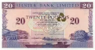 Northern Ireland 20 Pound Ulster Bank Banknote Front Issued 1999 Accepted For Exchange
