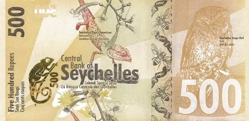 500 Seychelles Rupees Banknote First Issued 2016 Front Accepted For Exchange