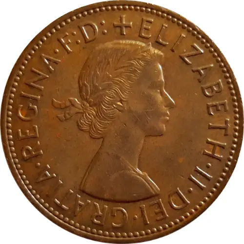 British Pre-Decimal  Penny Coin Obverse Side Accepted For Exchange