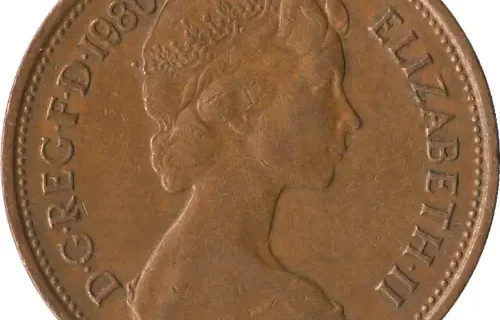 British 2  Pence Coin Obverse 1971 Accepted For Exchange