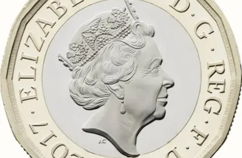 New one pound coin obverse 2017 accepted for exchange
