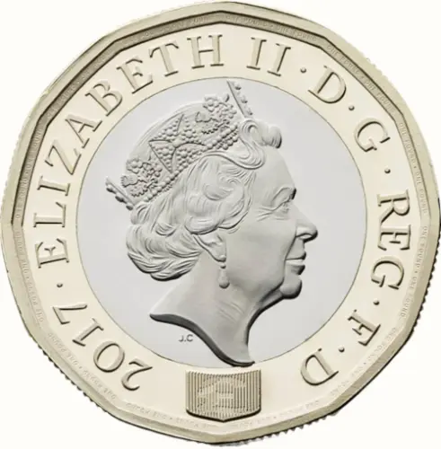 New one pound coin obverse 2017 accepted for exchange