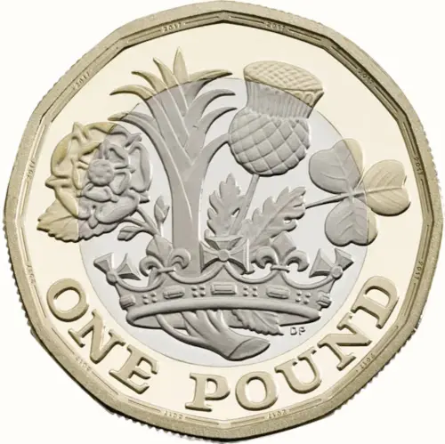 New one pound coin obverse 2017 accepted for exchange