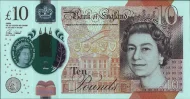 Current 10 Pound Bank of England (Jane Austen) Banknote 2017 Front Accepted For Exchange