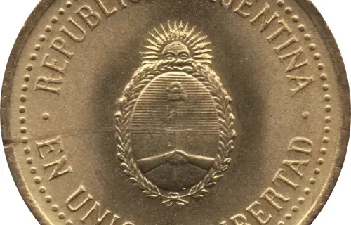 Argentine Peso 10 Centavos Coin Front Issued 1992 Accepted for Exchange