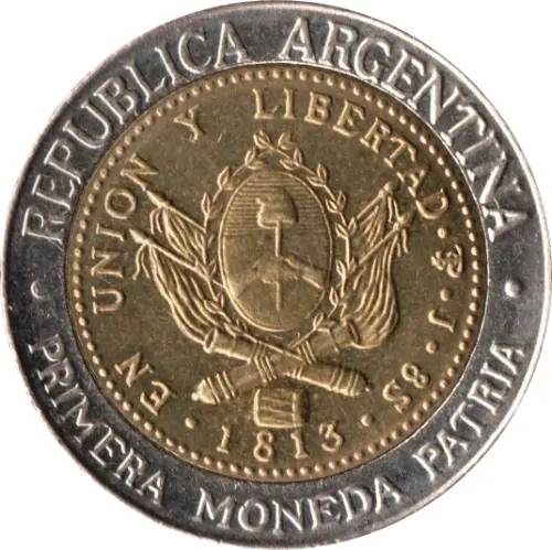 Argentine Peso 1 Argentine Peso Coin Front Issued 1994 Accepted for Exchange