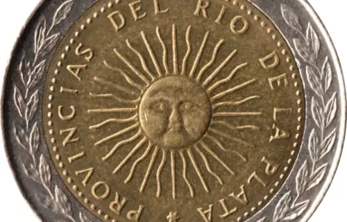 Argentine Peso 1 Argentine Peso Coin Front Issued 1994 Accepted for Exchange