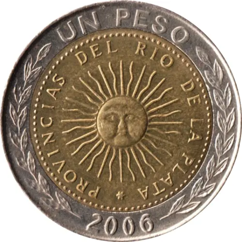 Argentine Peso 1 Argentine Peso Coin Front Issued 1994 Accepted for Exchange
