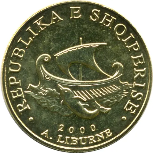 20 Albanian Leke Coin Issued 1996 Front Accepted For exchange