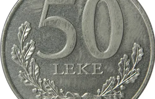 50 Albanian Leke Coin Issued 1996 Front Accepted For exchange