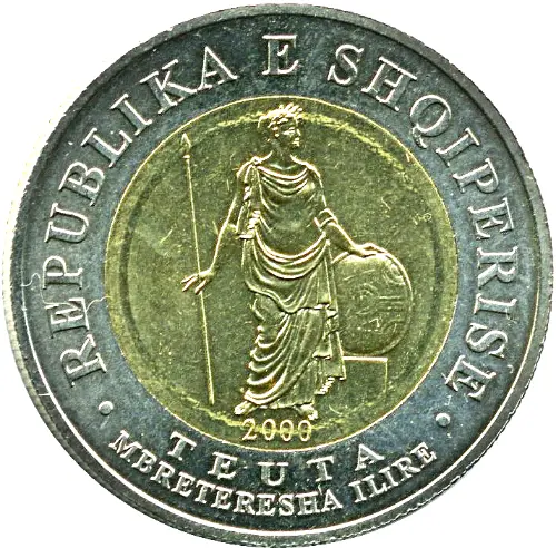 100 Albanian Leke Coin Issued 2000 Front Accepted For exchange