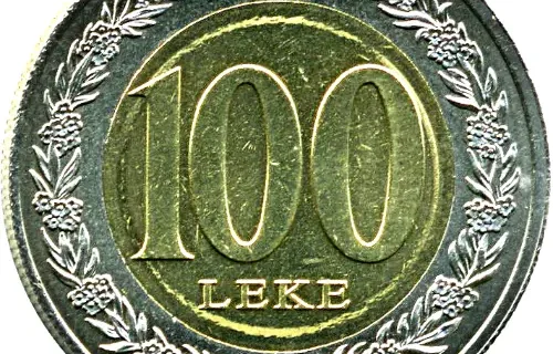 100 Albanian Leke Coin Issued 2000 Front Accepted For exchange