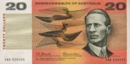 Australian 20 dollar Commonwealth of Australia banknote obverse accepted for exchange