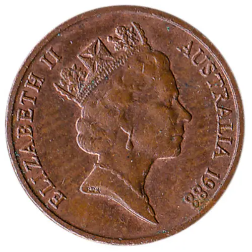 Australian 1 Cent Coin Obverse