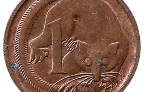 Australian 1 Cent Coin Obverse