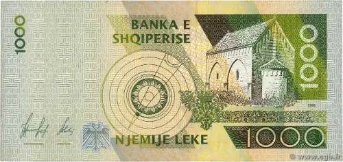 1000 Albanian Lek Banknote (Pjetër Bogdani) Front Issued 1996 Accepted For Exchange