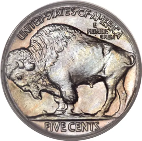 5 Cent American Dollar US Buffalo Nickel Coin Issued 1913 Front Accepted For Exchange