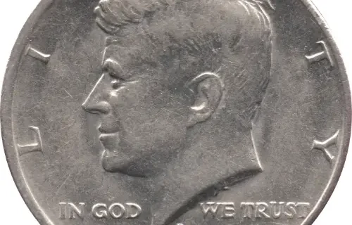 50 Cent American Dollar Coin (John F. Kennedy) Issued 1971 Front Accepted For Exchange