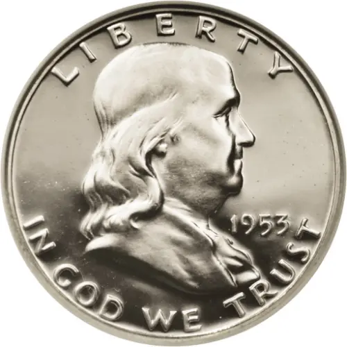 50 Cent American Dollar Benjamin Franklin Coin Issued 1948 Front Accepted For Exchange